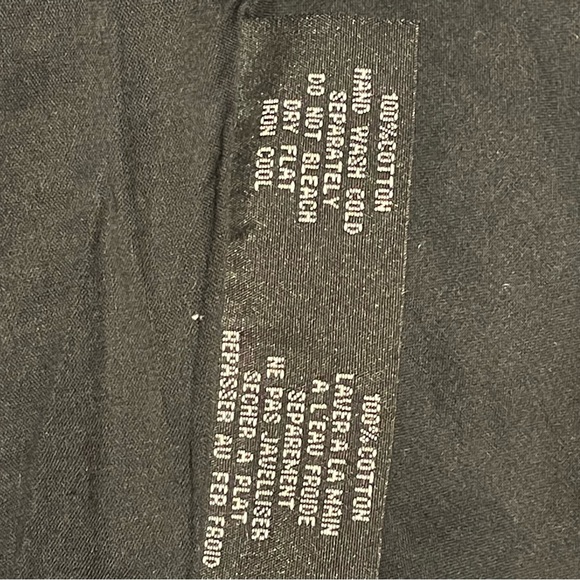 Vintage embroidered black and off-white mid length skirt - size XS - Picture 8 of 8